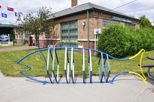 fish bicycle rack